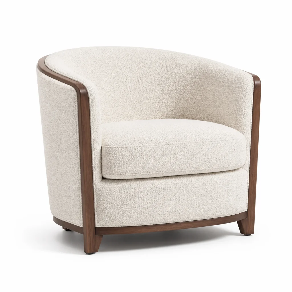 Ivory Bloom Lounge Chair