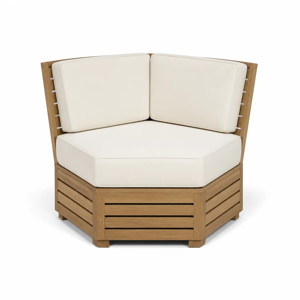 Ivory Arc Outdoor Corner Lounge Chair