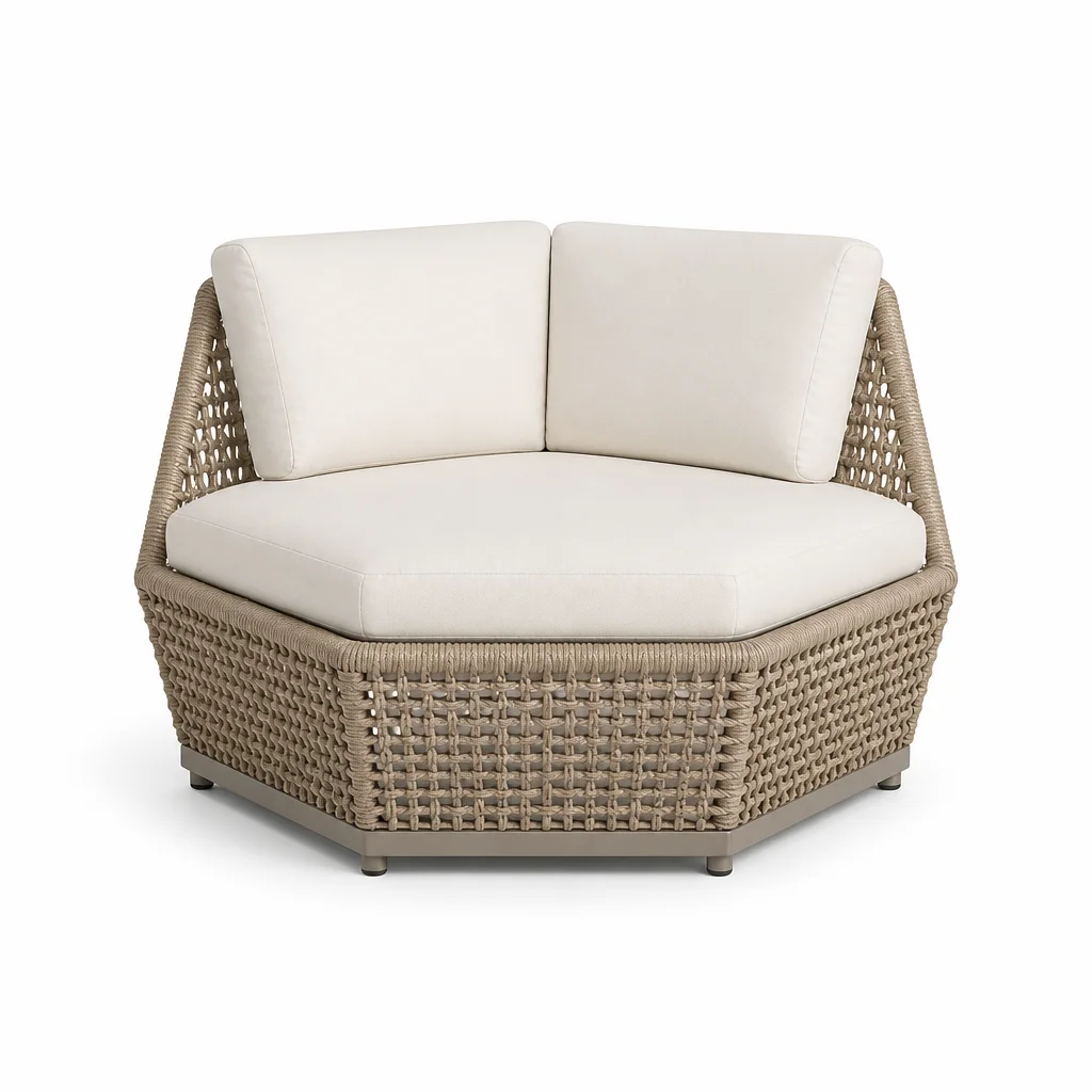 Ivory Wharf Outdoor Corner Lounge Chair
