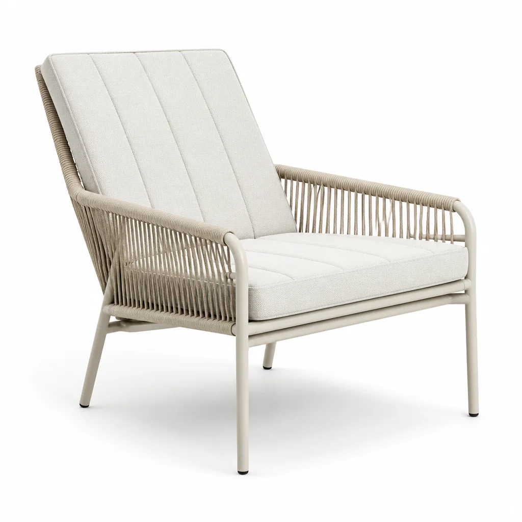 Ivory Shore Outdoor Lounge Chair